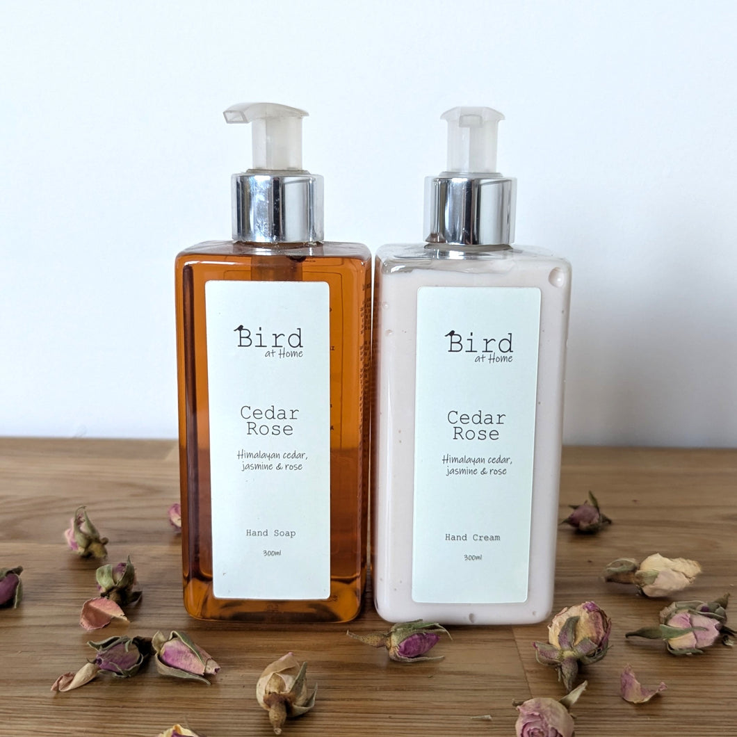 Cedar Rose Hand Soap & Hand Cream Gift Set