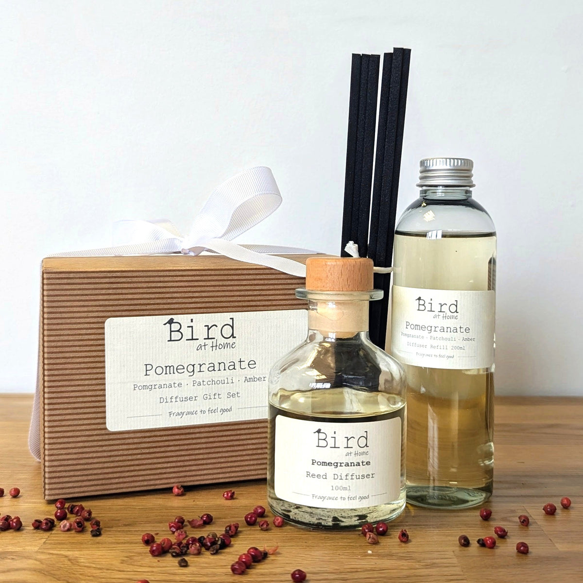 Pomegranate Reed Diffuser Gift Set – Bird at Home
