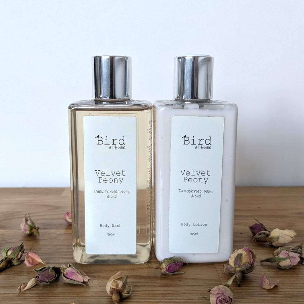 Velvet Peony Body Wash and Body Lotion Gift Set
