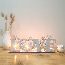 Load image into Gallery viewer, Rustic Love Tealight Holder
